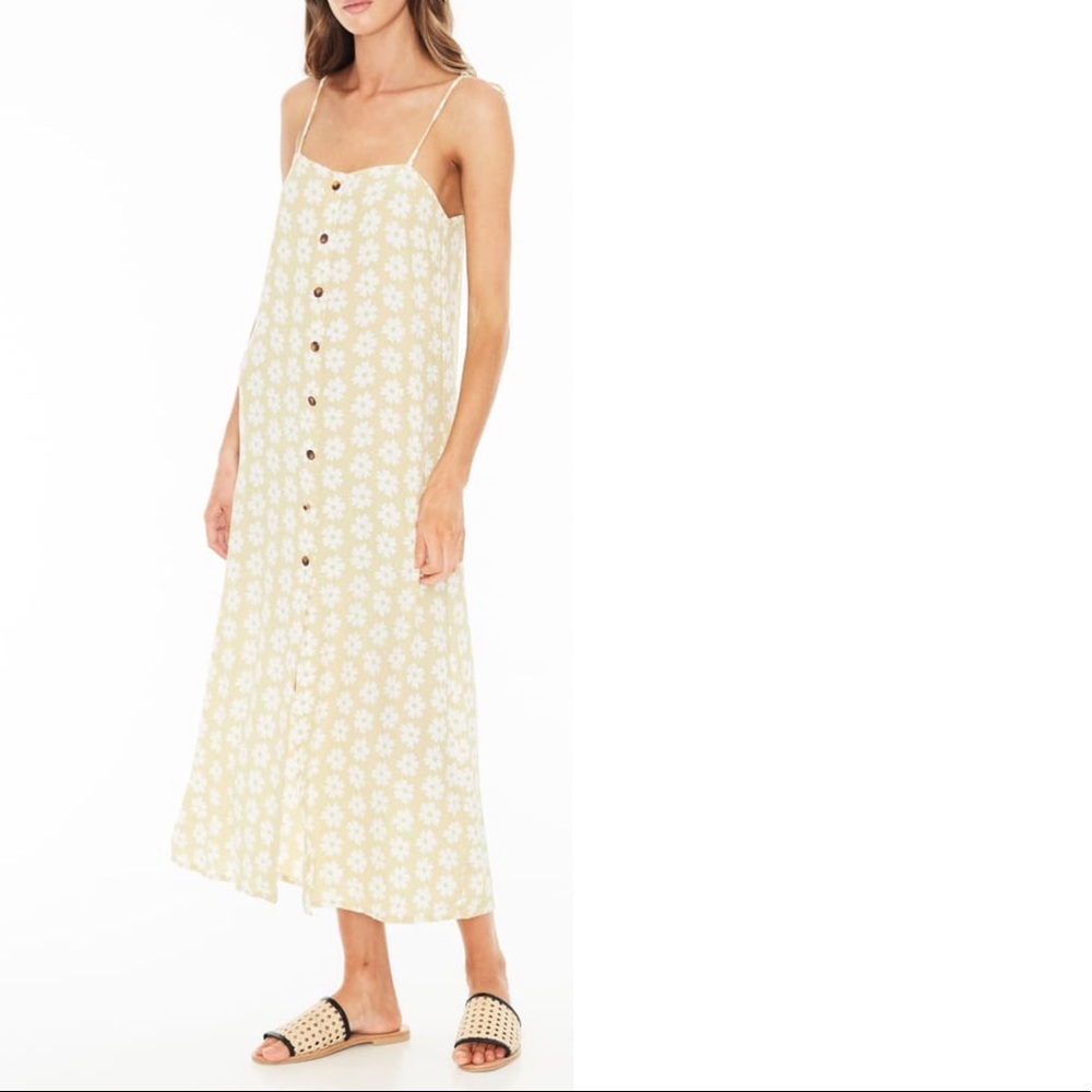 Faithfull the Brand arrieta midi dress -yellow - Picture 3 of 5